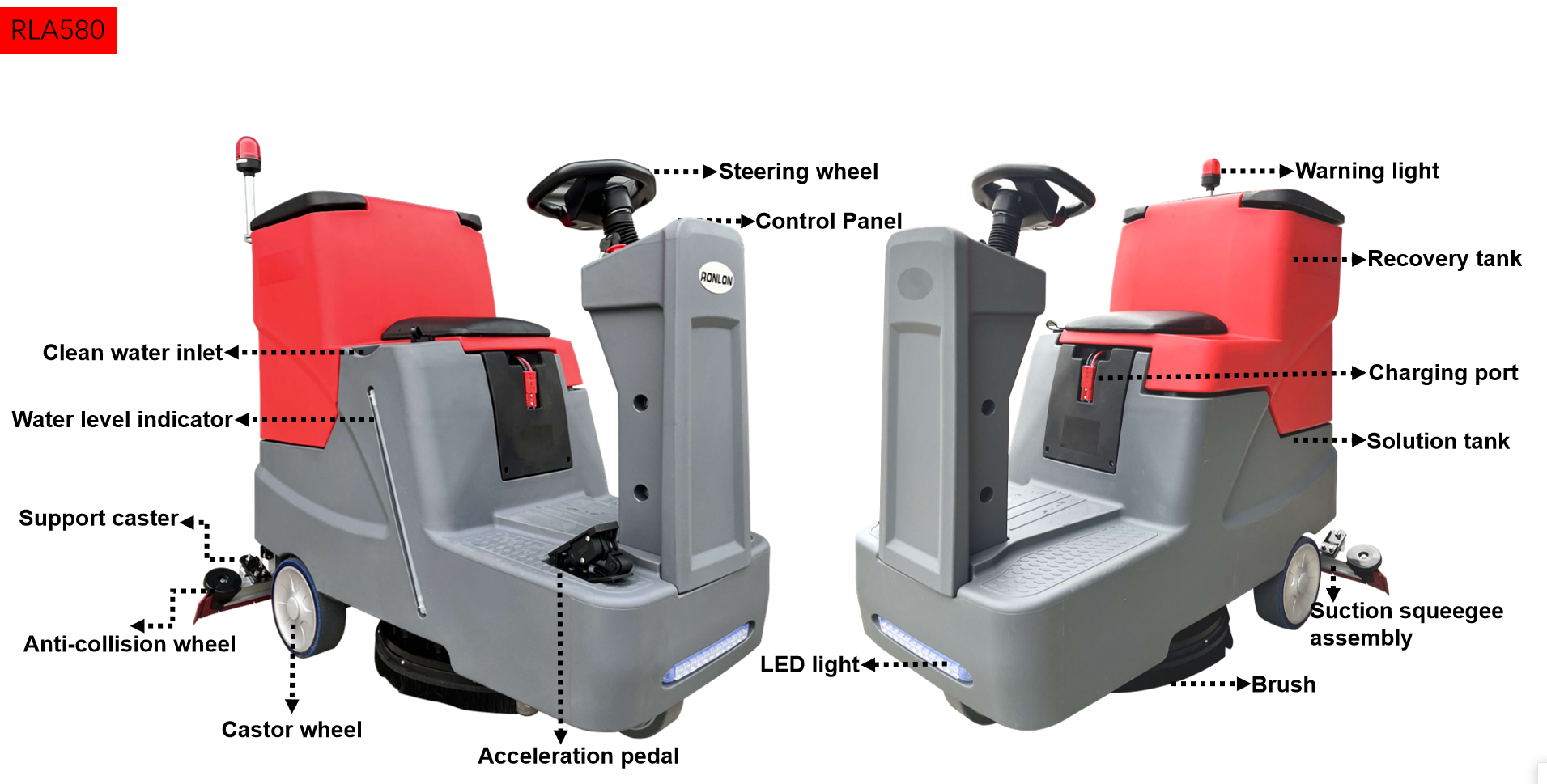 RONLON RLA580 Tile Floor Cleaning Machine - 0-164127-2-3