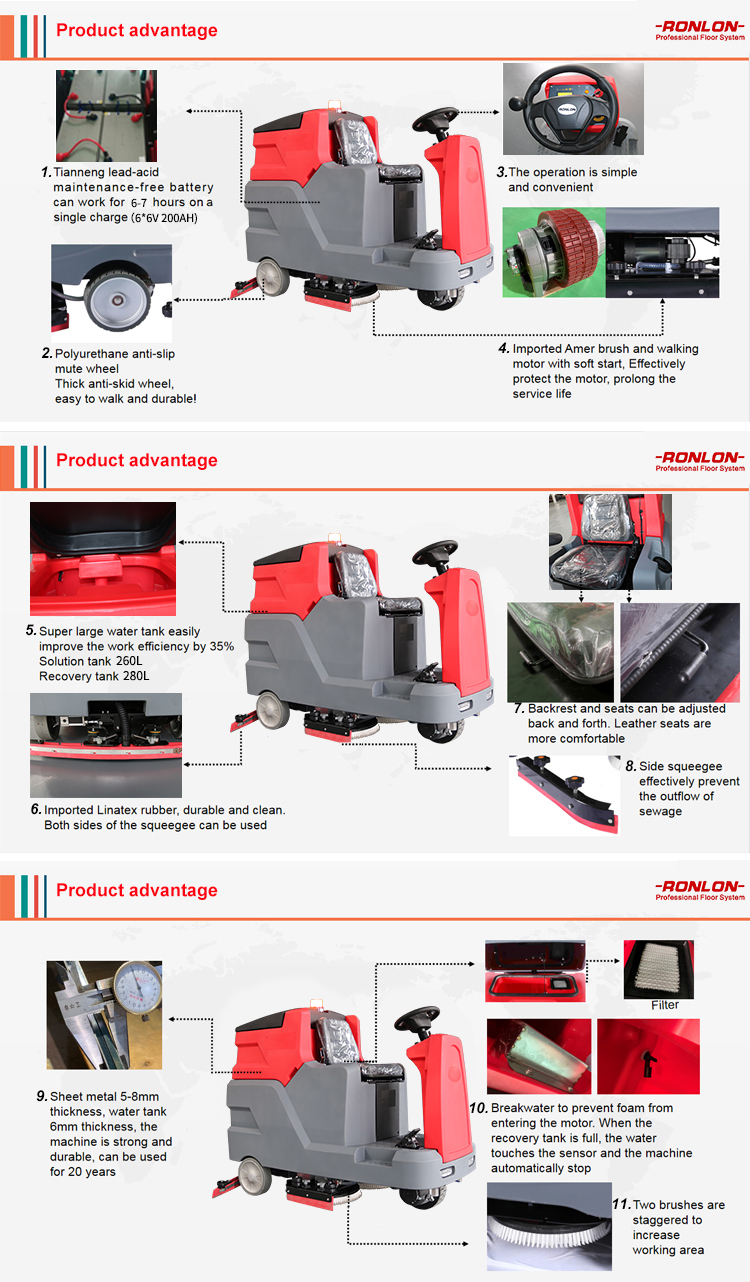 RONLON RLA1100 Industrial Street Cleaning Machine - 4-170128-6